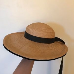Adolfo vintage woven hat